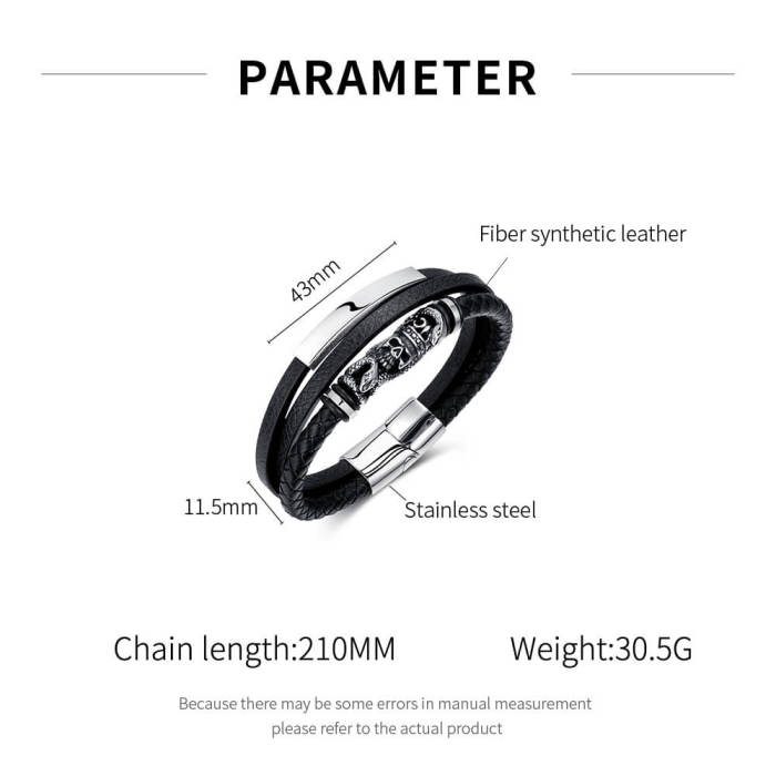 Wholesale Multi-layer Braided Leather Bracelet