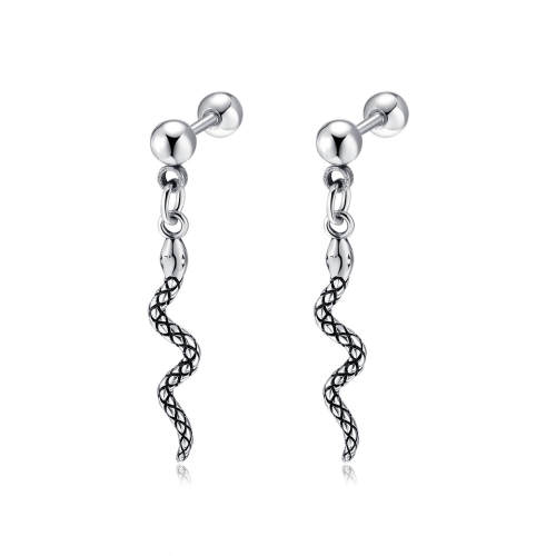 Wholesale Stainless Steel Snake Earrings