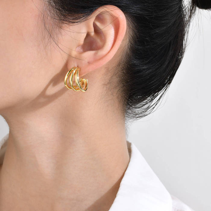 Wholesale Brass Gold Earrings for Women