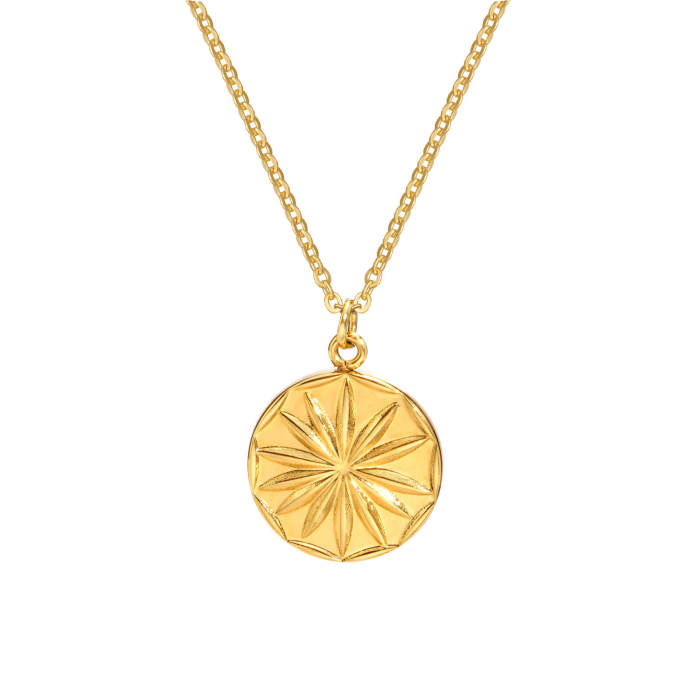 Wholesale Stainless Steel Women Golden Necklace