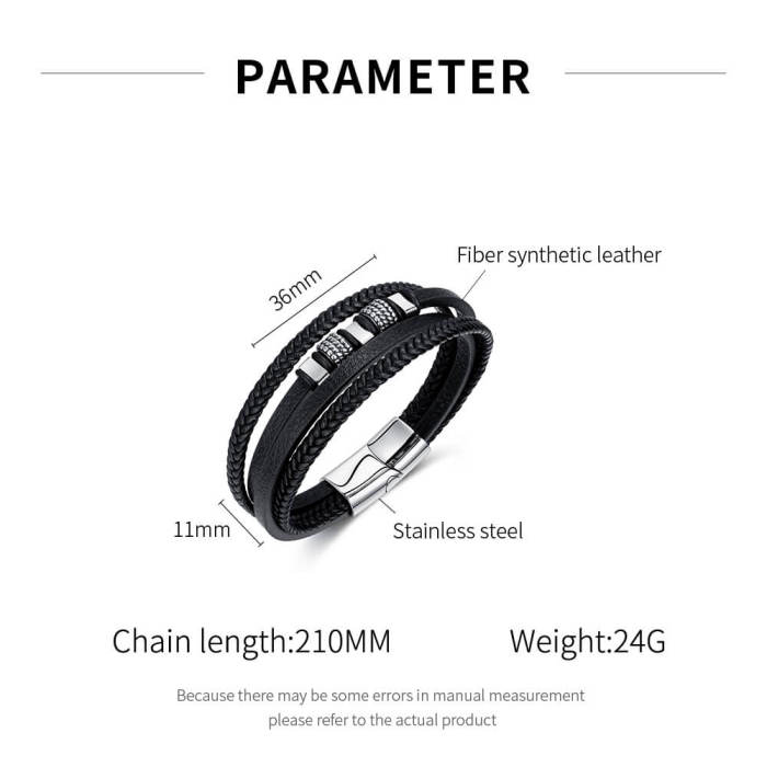 Wholesale Multi-layer Hand-woven Leather Bracelet