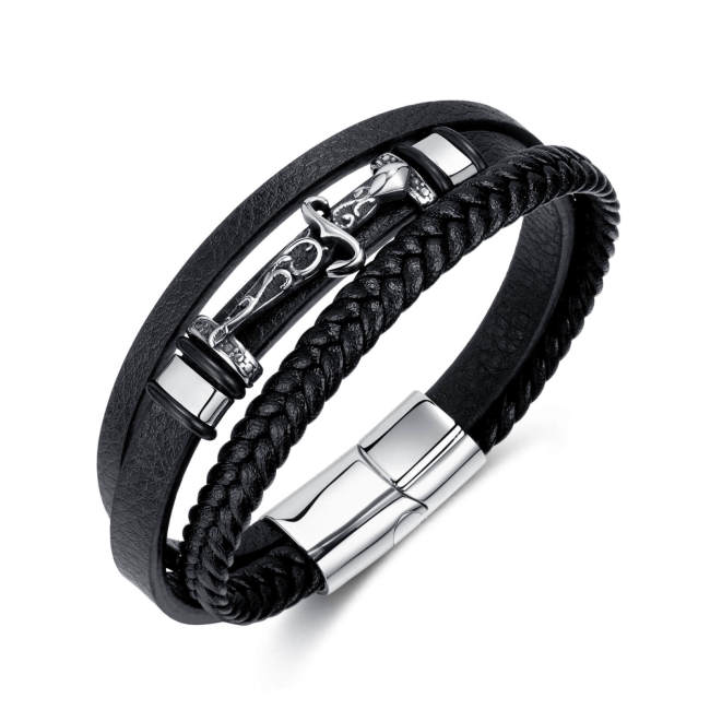 Wholesale Stainless Steel Crossed Sword Bracelet