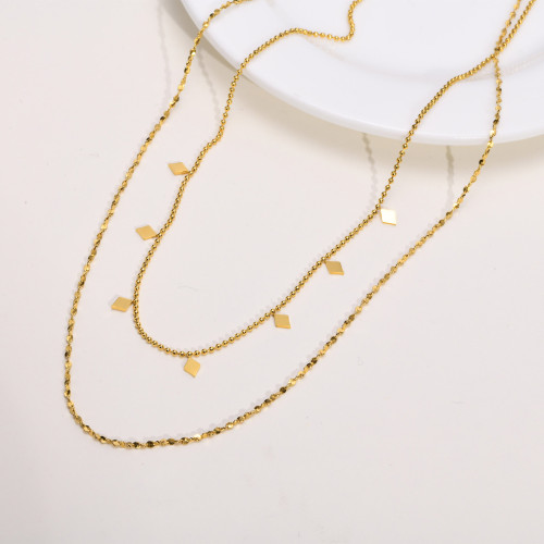 Wholesale Stainless Steel Double Layer Necklace