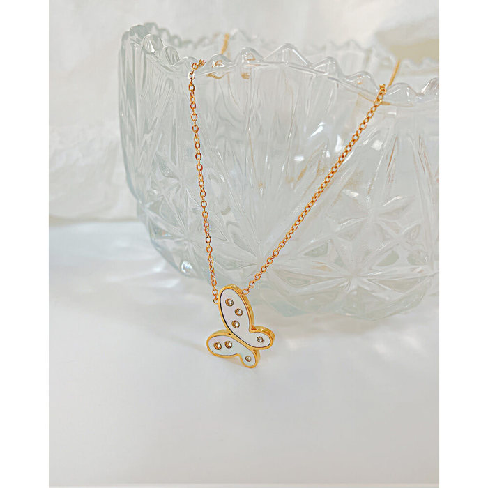 Wholesale Stainless Steel Butterfly Necklace