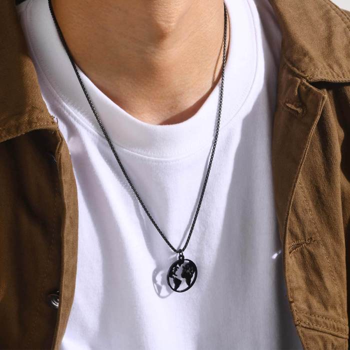 Copy Wholesale Stainless Steel Solomon Pentagram Pendant