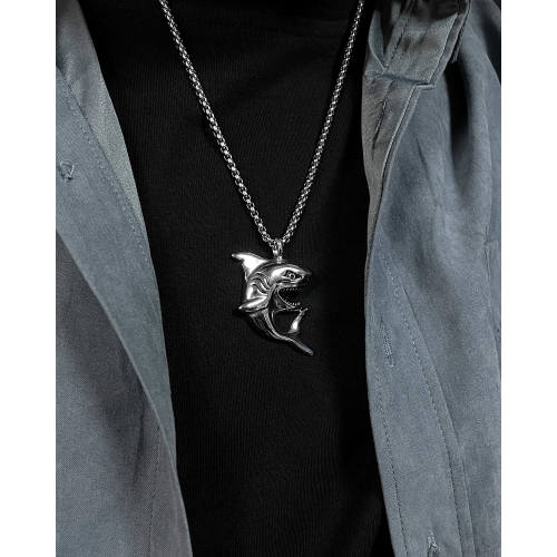 Wholesale Stainless Steel Shark Pendant