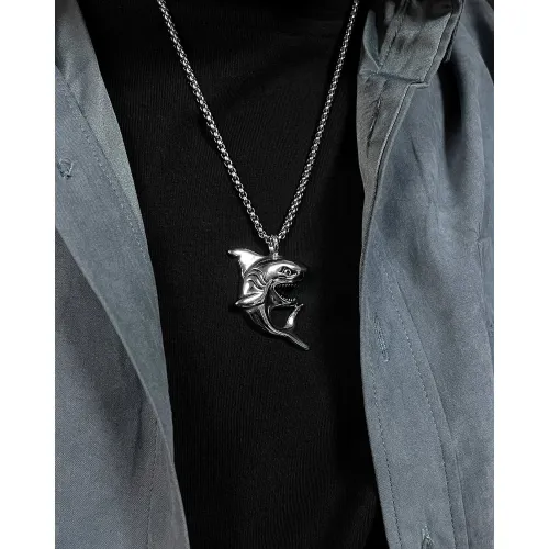 Wholesale Stainless Steel Shark Pendant