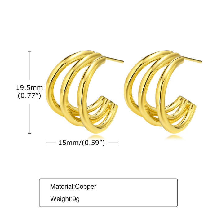 Wholesale Brass Gold Earrings for Women