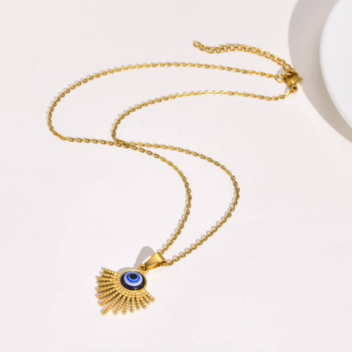 Wholesale Stainless Steel Devil's Eye Golden Pendant