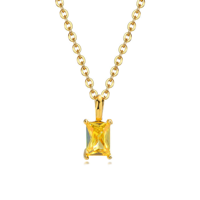 Wholesale Stainless Steel Zircon Pendant