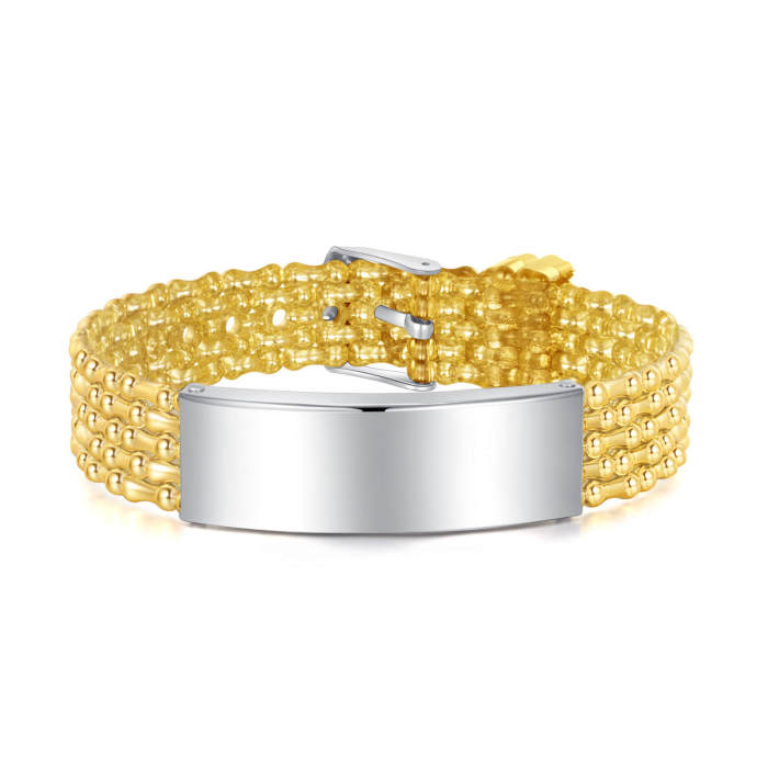 Wholesale Stainless Steel and Silicone Bracelet