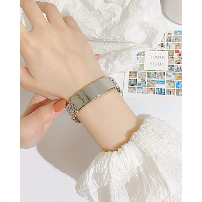 Wholesale Stainless Steel and Silicone Bracelet
