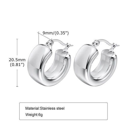 Wholesale Stainless Steel Women Hoop Earrings
