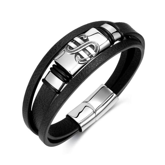 Wholesale Mens Leather Bracelet