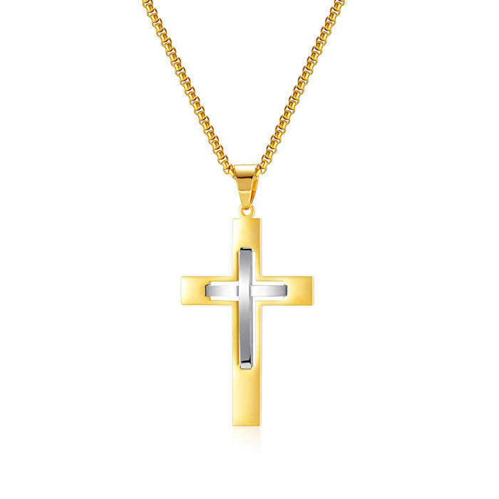 Wholesale Stainless Steel Double Hollow Cross