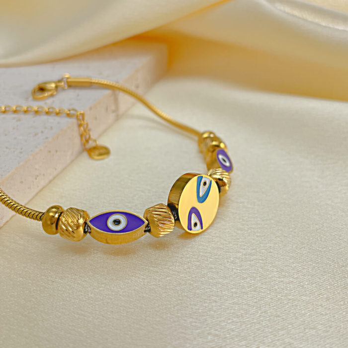 Wholesale Stainless Steel Devil's Eye Bracelet