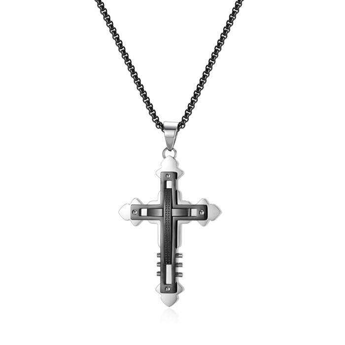 Wholesale Stainless Steel Cross Pendant Necklace