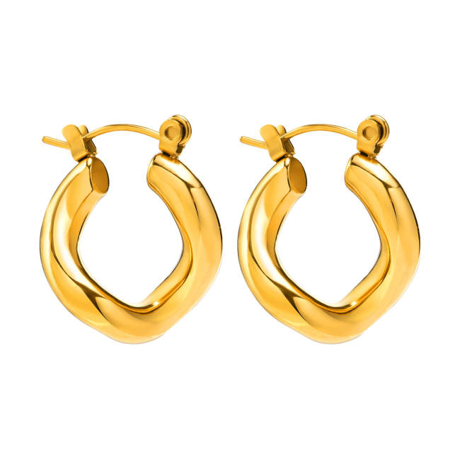 Wholesale Stainless Steel Irregular Earrings