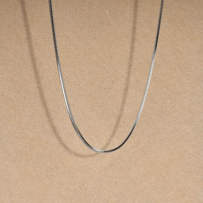 Wholesale Stainless Steel Square Snake Necklace