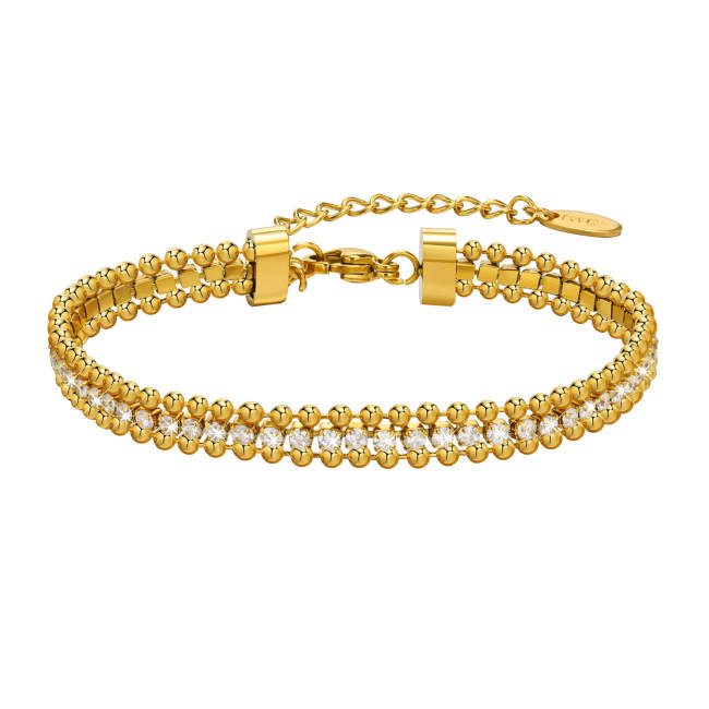 Wholesale Stainless Steel Chain Zircon Bracelets