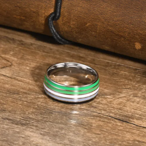 Wholesale Stainless Steel Rainbow Ring Pride