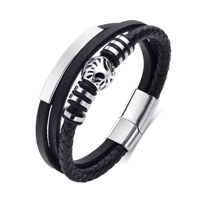 Wholesale Mens Leather Bracelet