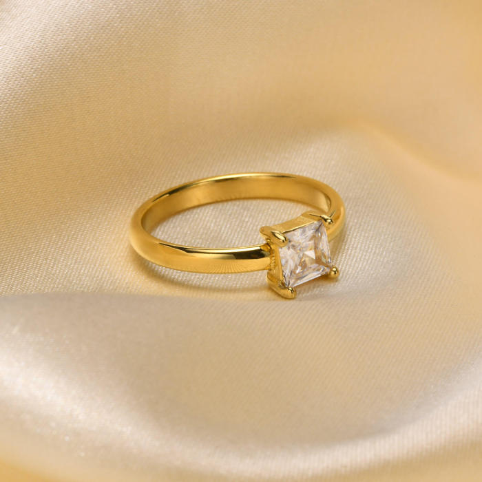 Wholesale Stainless Steel 5mm CZ Rings