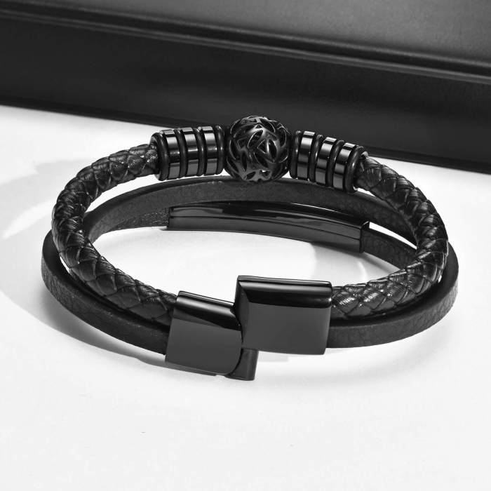 Wholesale Mens Leather Bracelet