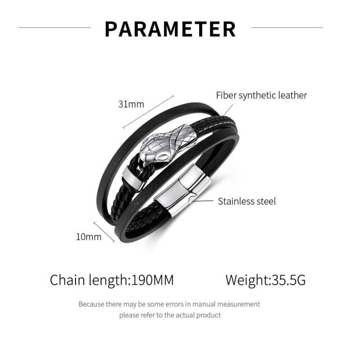 Wholesale Mens Leather Bracelets