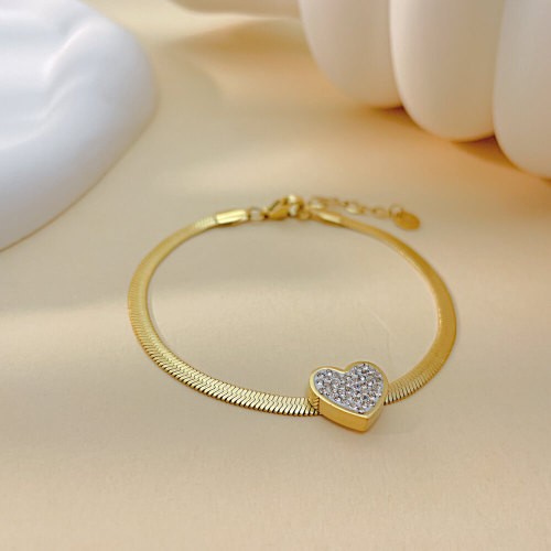 Wholesale Stainless Steel Women Heart Bracelet