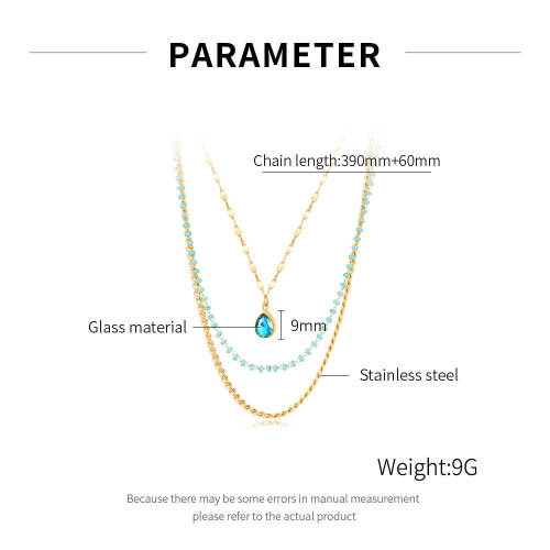 Wholesale Stainless steel Double Layered Necklace