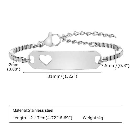 Wholesale Stainless Steel Children's Ladies Bracelet