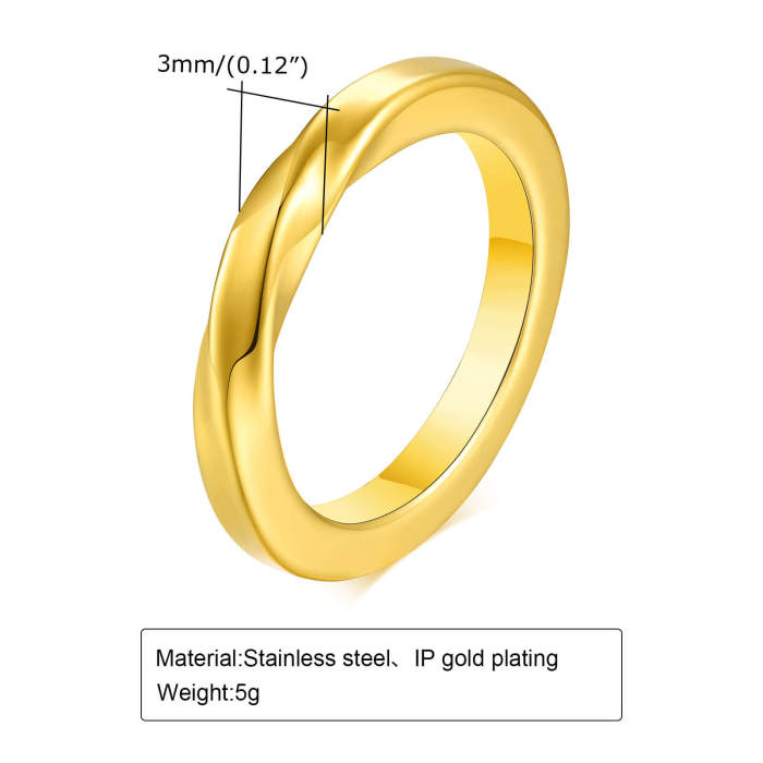Wholesale Stainless Steel Möbius Ring
