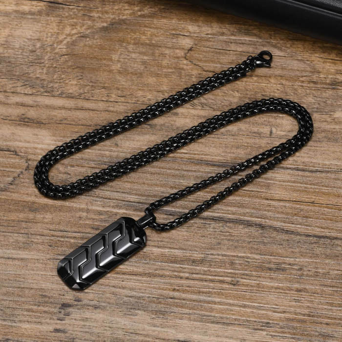 Wholesale Stainless Steel Tire Pattern Pendant