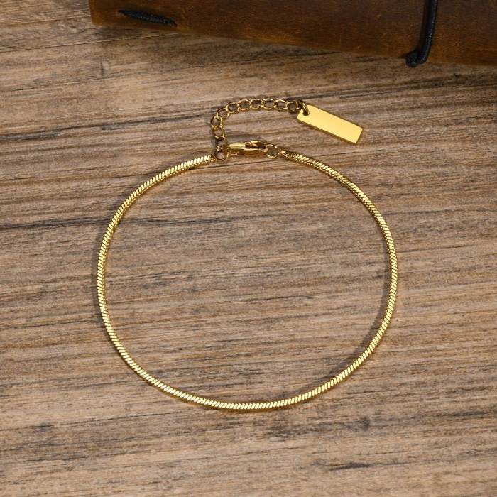 Wholesale Stainless Steel Square Snake Chain Bracelet