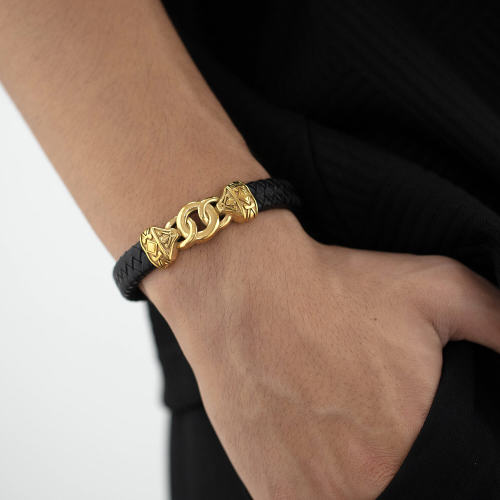 Wholesale Mens Fashion Leather Bracelet