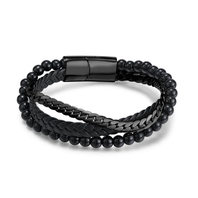 Wholesale Braided Stainless Steel Bracelet for Men
