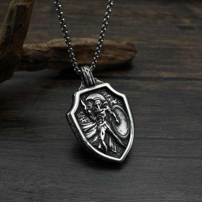 Wholesale Stainless Steel Warrior Shield Pendant