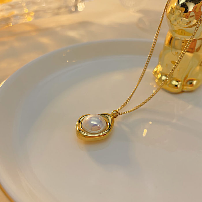 Wholesale Stainless Steel Pearl Necklace