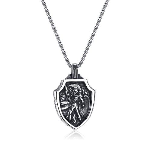 Wholesale Stainless Steel Warrior Shield Pendant