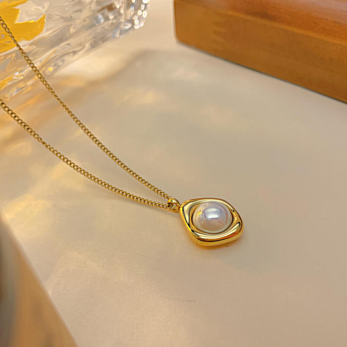 Wholesale Stainless Steel Pearl Necklace