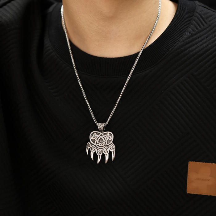 Wholesale Stainless Steel Bear Claw Pendant