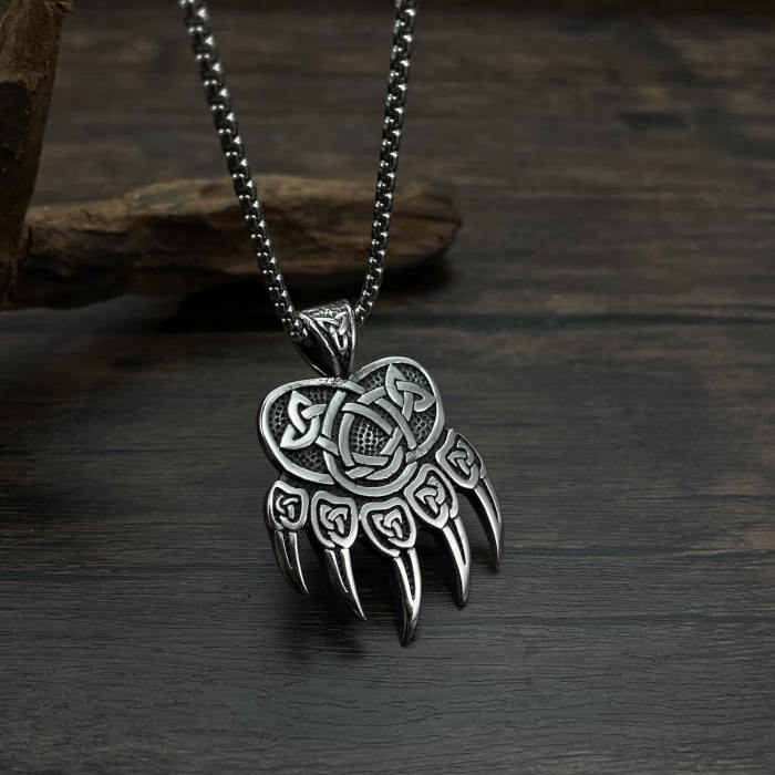 Wholesale Stainless Steel Bear Claw Pendant