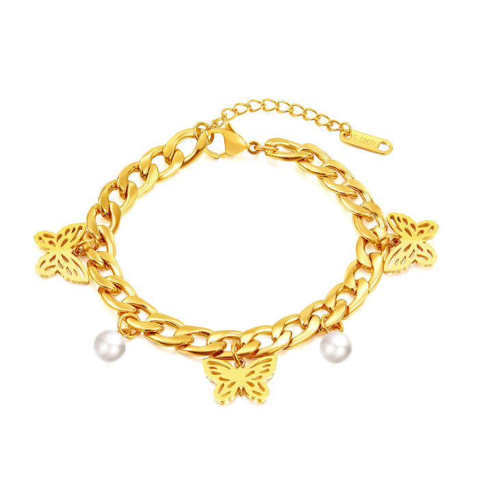 Wholesale Stainless Steel Butterfly Bracelet