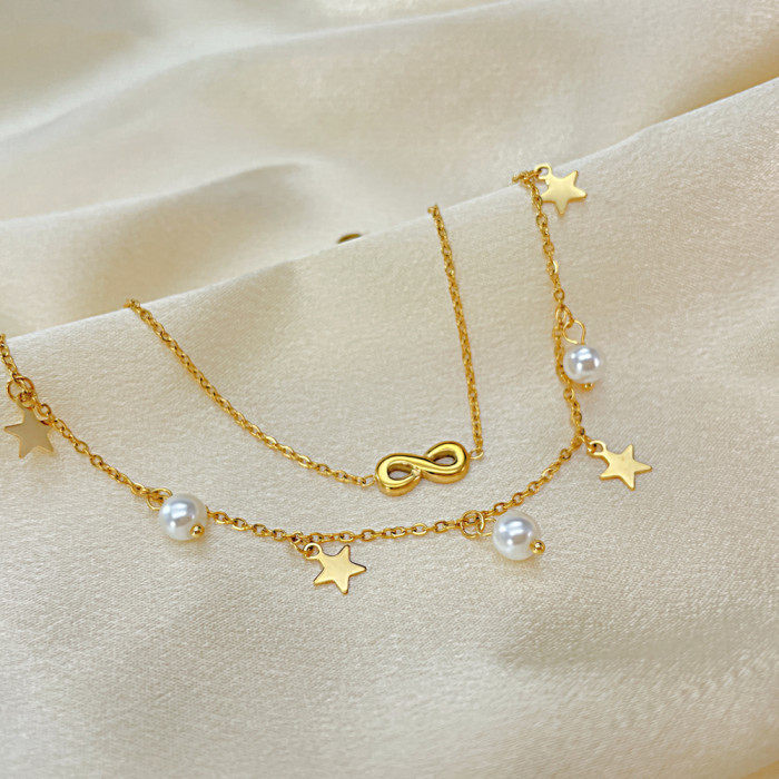 Wholesale Stainiless Steel Anklet with Stars