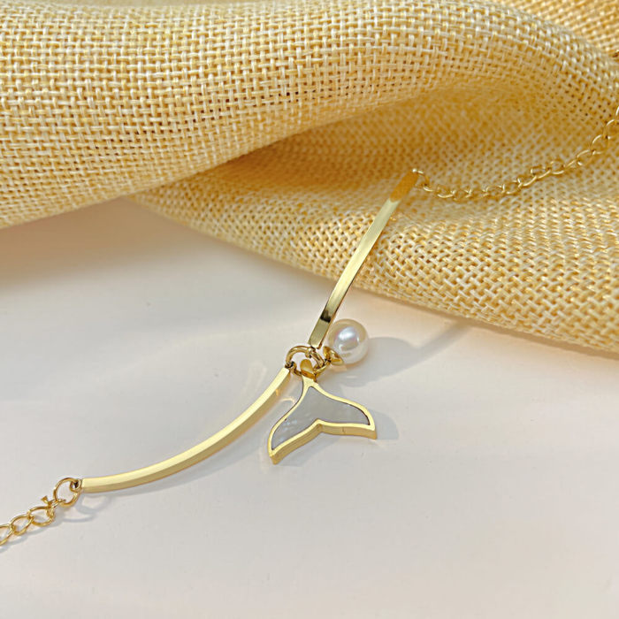 Wholesale Stainless Steel Bracelet with Fish Tail