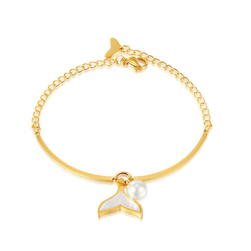 Wholesale Stainless Steel Bracelet with Fish Tail