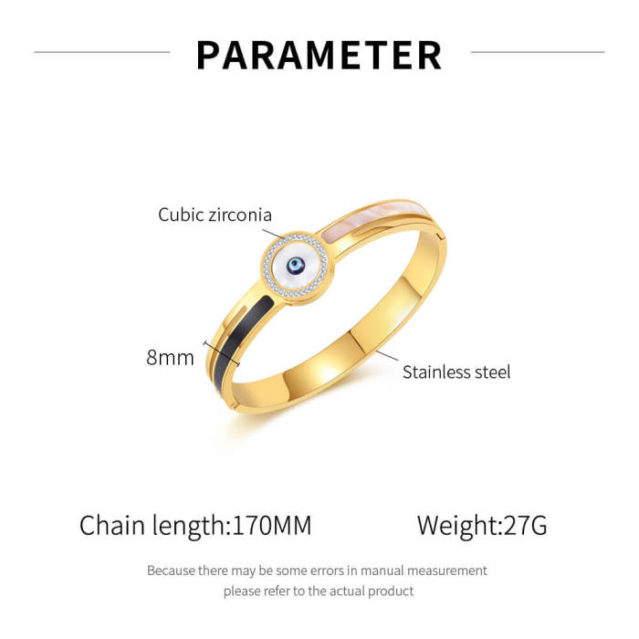 Wholesale Stainless Steel Devil's Eye Bangle
