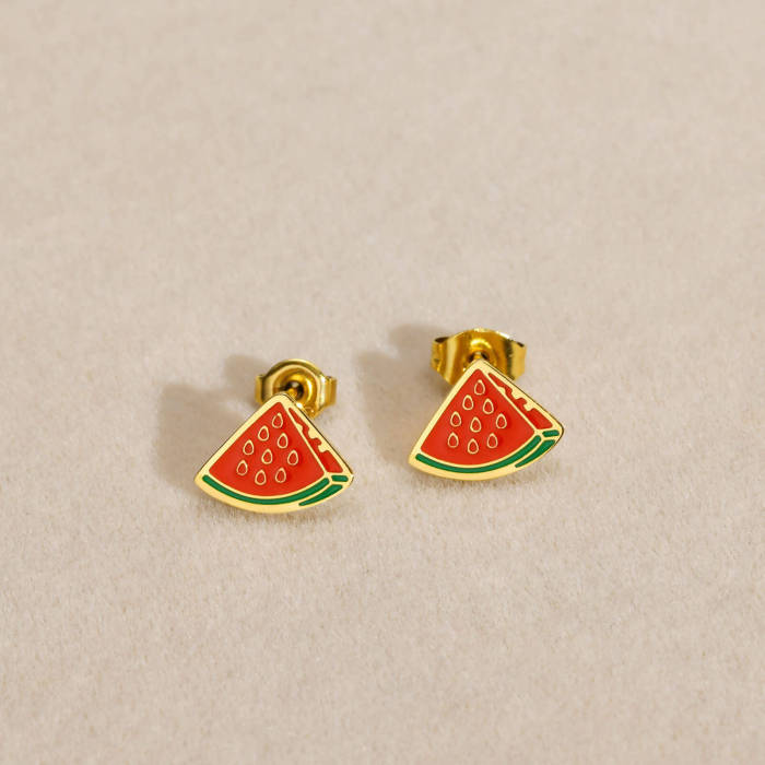 Wholesale Stainless Steel Women Cute Earrings
