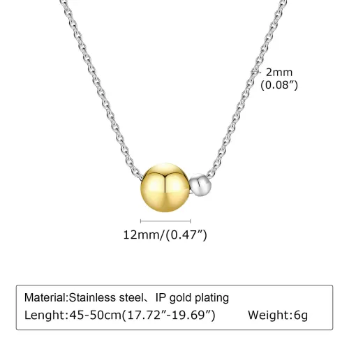 Wholesale Stainless Steel Women Necklace with Beads